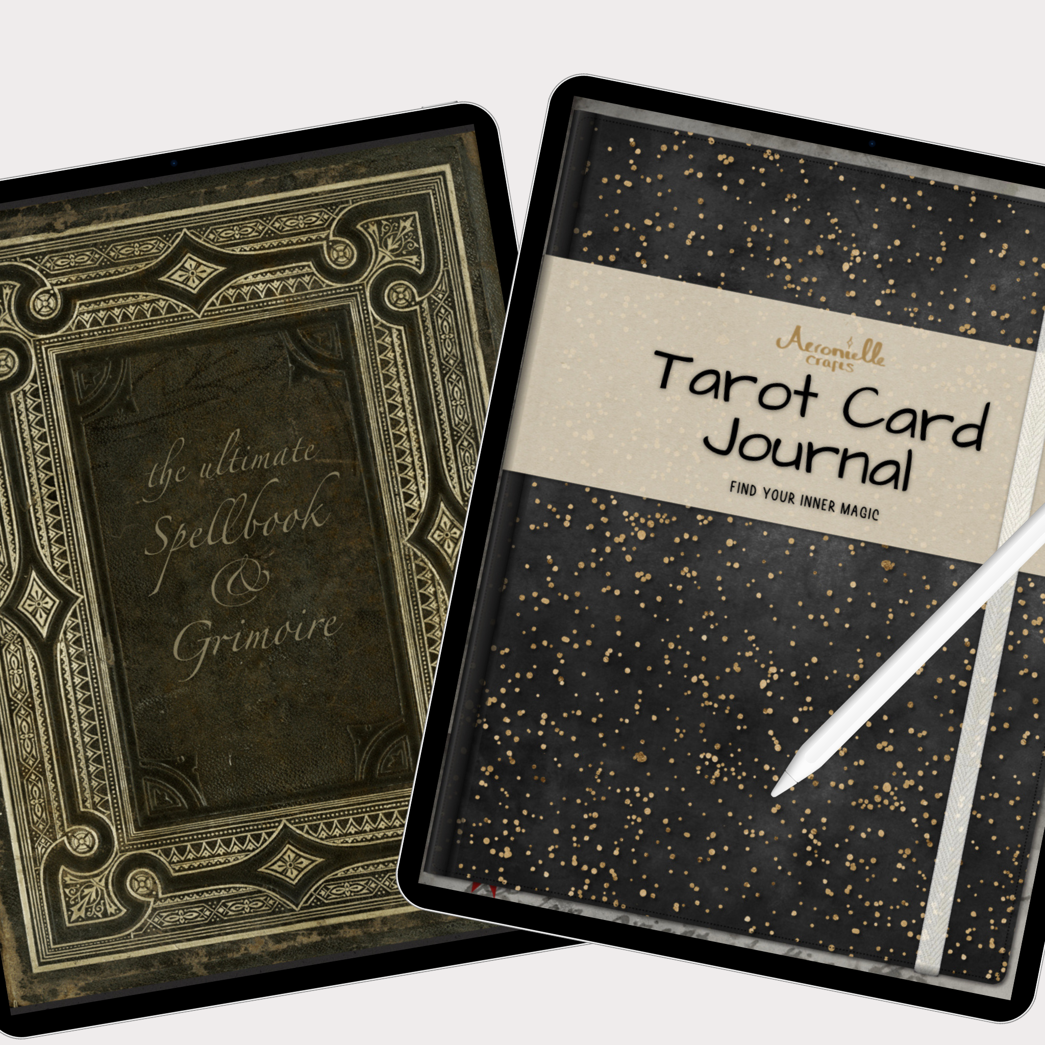 Dark Digital Tarot Journal Digital Tarot Planner Tarot Card 